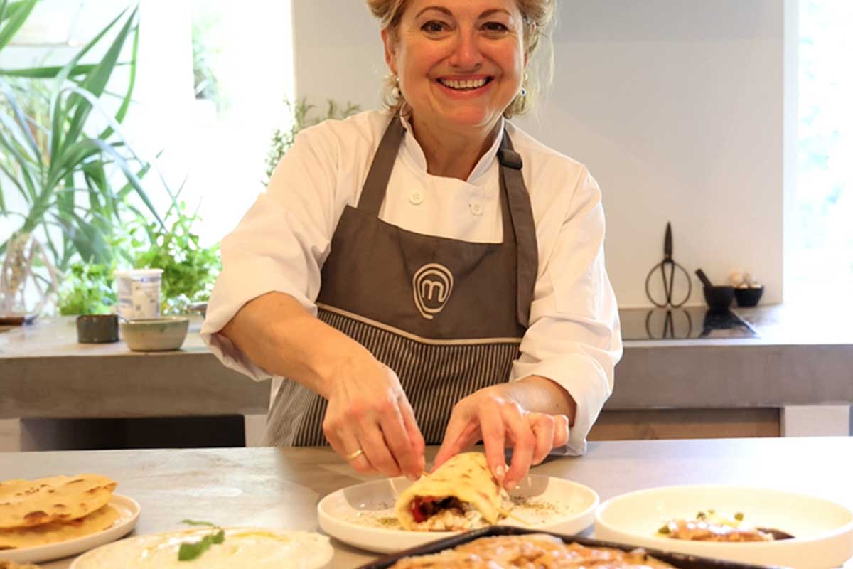 US MasterChef Kitchenware IRINI'S KOLOKITHOKEFTEDES WITH TIROKAFTERI RECIPE