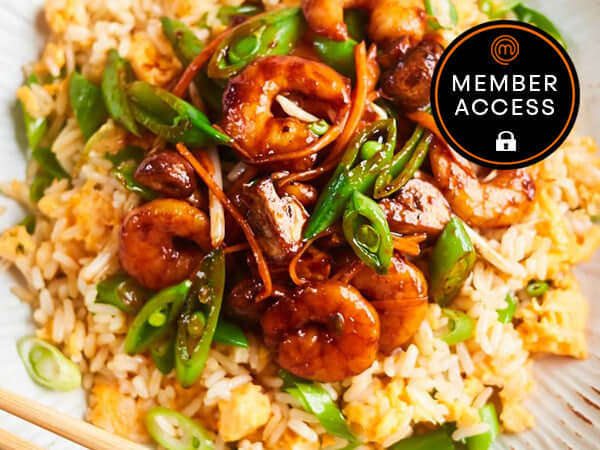 US MasterChef Kitchenware JANE'S PRAWN & SAKE STIR FRY RECIPE