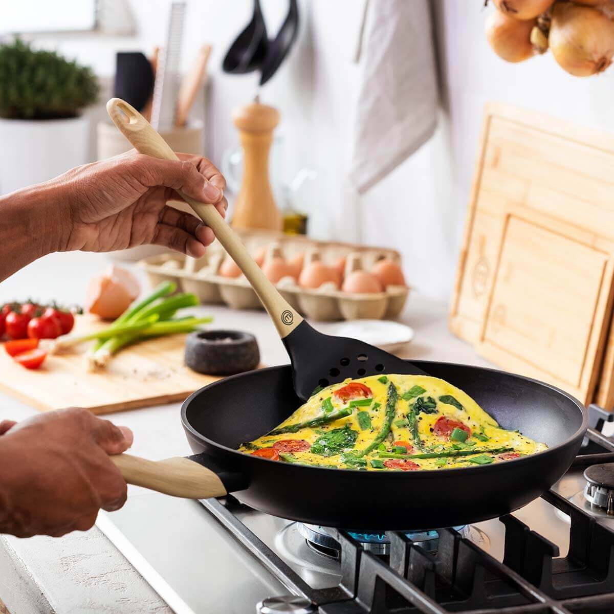US MasterChef 3 Piece Frying Pan Offer - Natural Collection Kitchenware