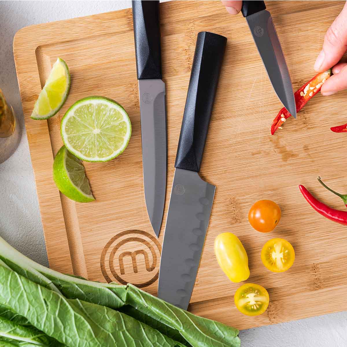 US MasterChef Cutting Boards 3pcs - Natural Collection Kitchenware