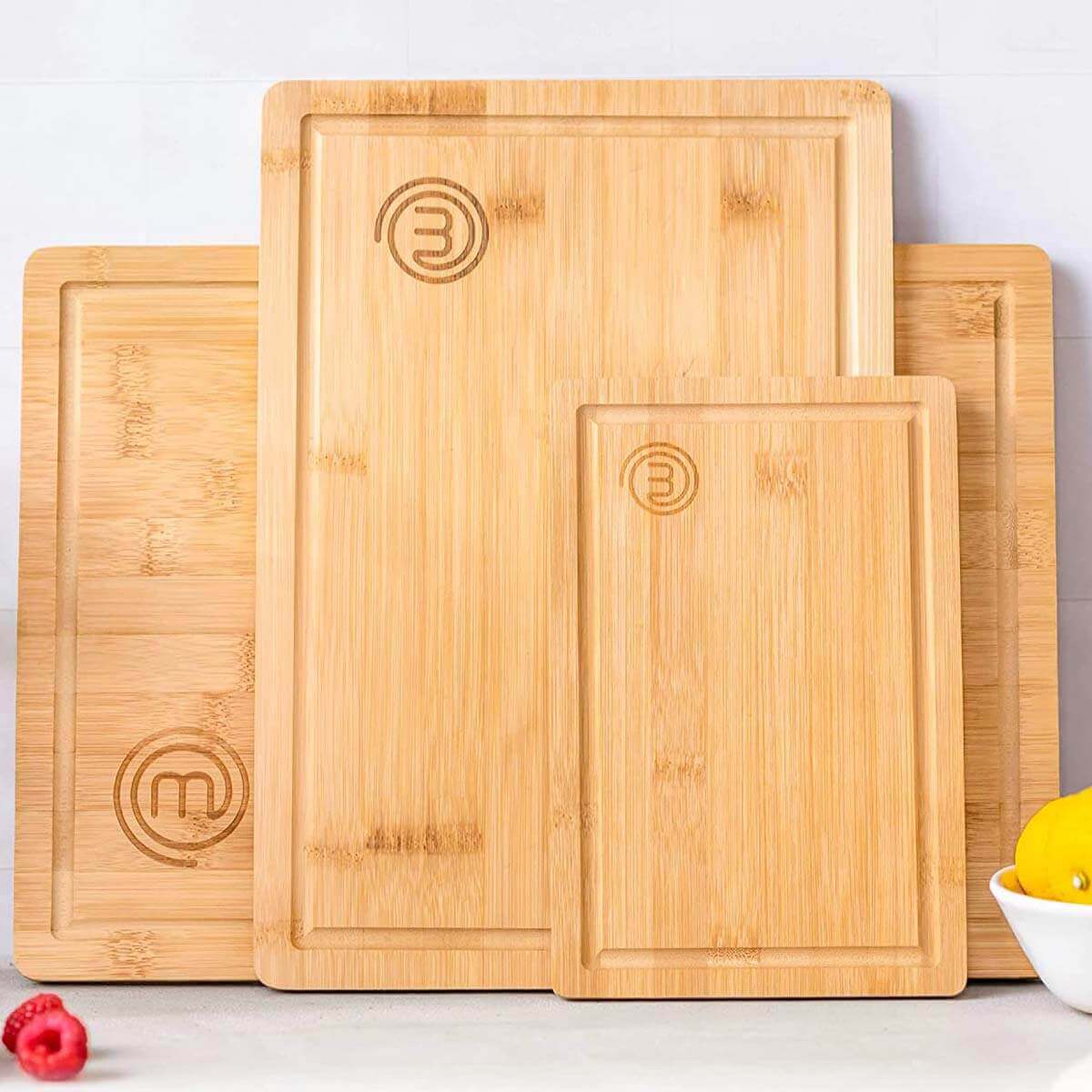 US MasterChef Cutting Boards 3pcs - Natural Collection Kitchenware