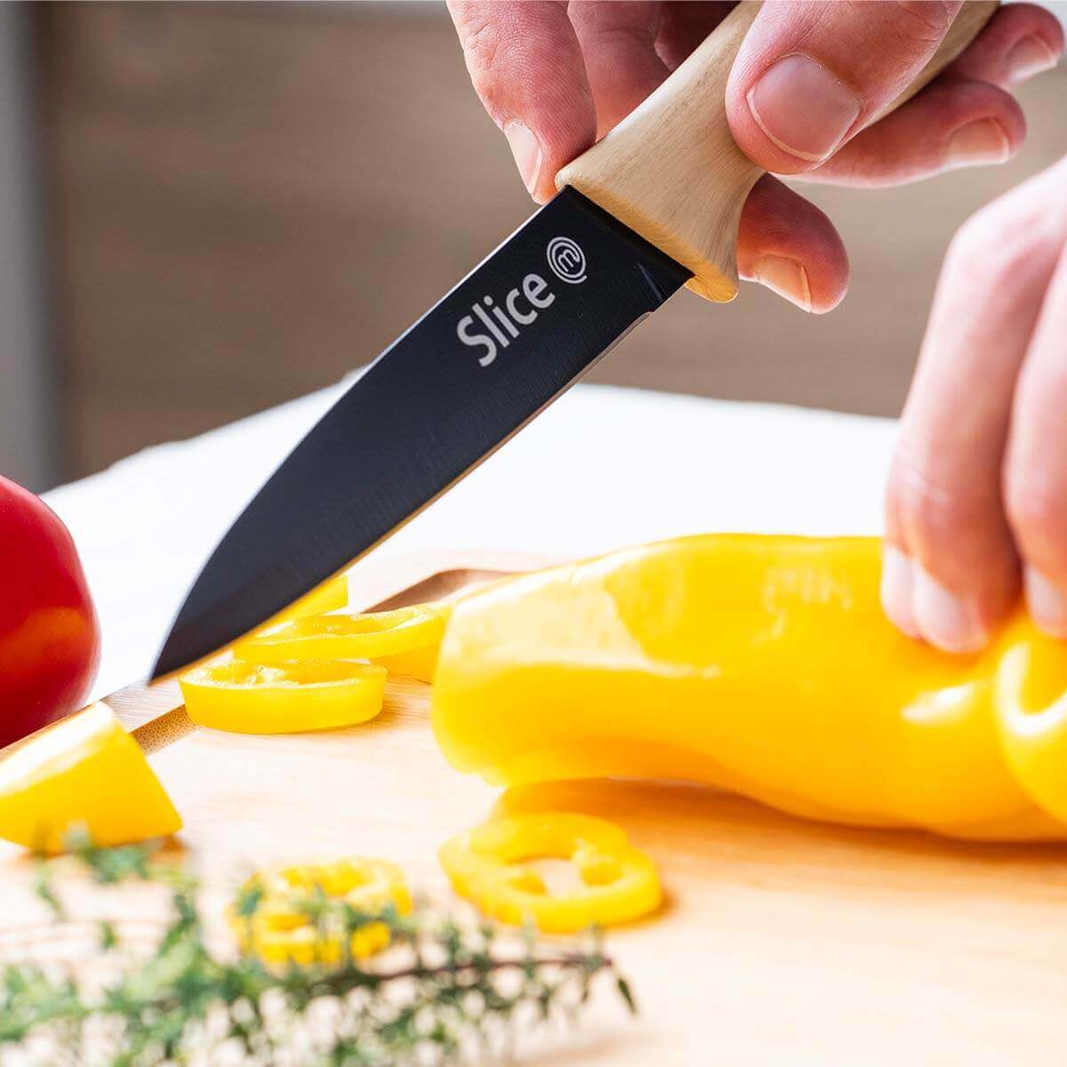 US MasterChef Knife & Board Set 6pcs - Natural Collection Kitchenware