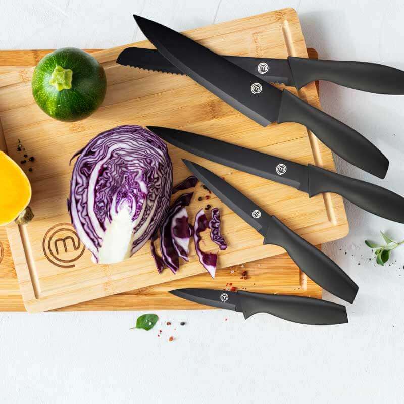 US MasterChef Knives & Block 6pcs - Essential Collection Kitchenware