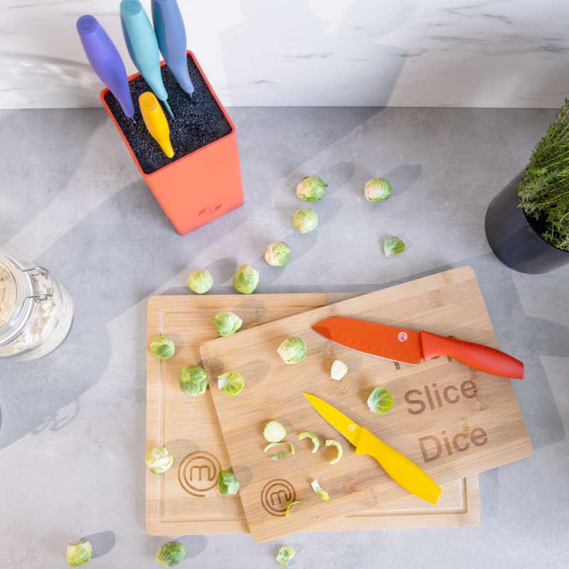 US MasterChef Knives & Block Offer - Vivid Collection Kitchenware