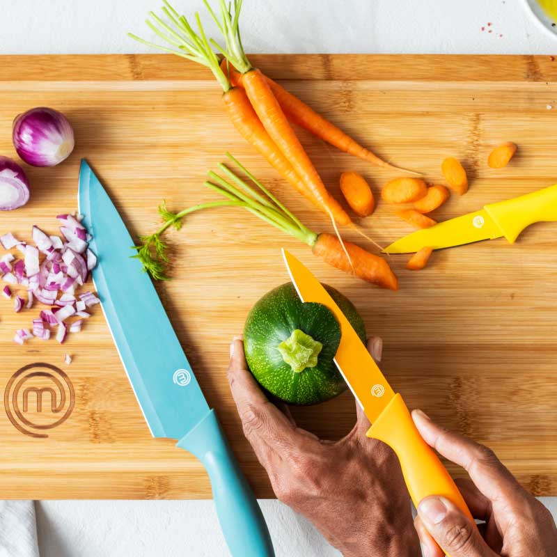 US MasterChef Knives & Block Offer - Vivid Collection Kitchenware