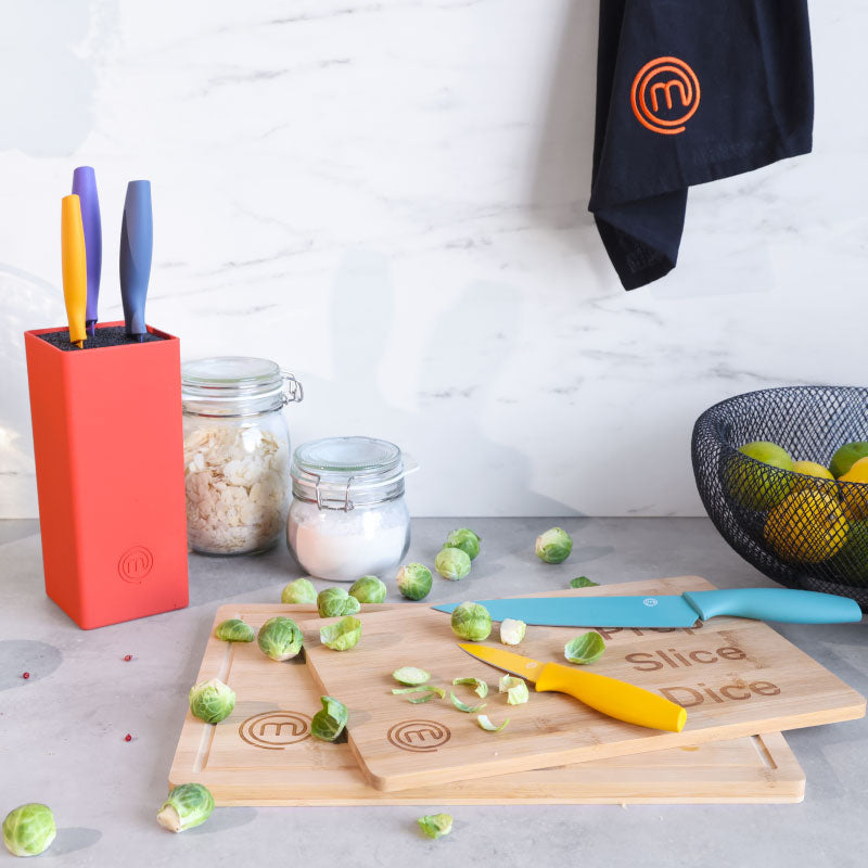 US MasterChef Knives & Block Offer - Vivid Collection Kitchenware